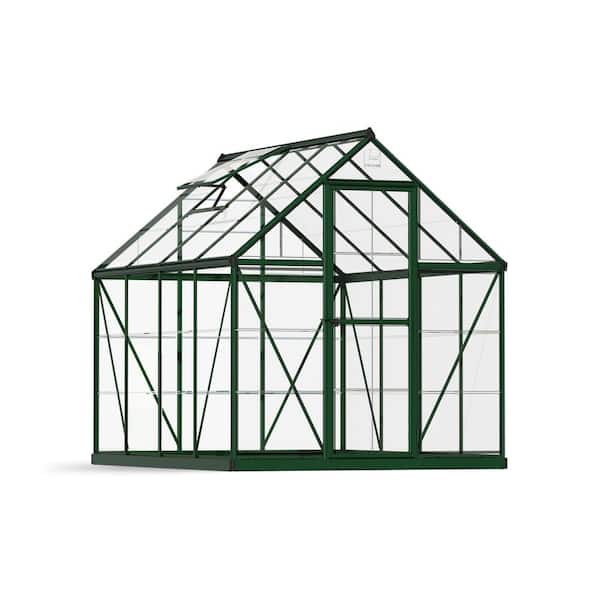CANOPIA by PALRAM Harmony 6 ft. x 8 ft. Green/Clear DIY Greenhouse Kit