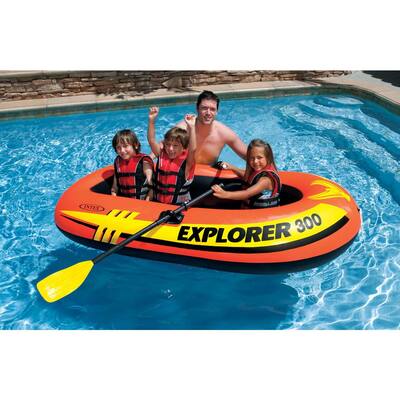 Intex Inflatable Boat The Home Depot