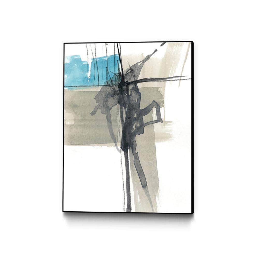 30 in. x 40 in. Kinetic Grid I by Jennifer Goldberger Framed Wall Art