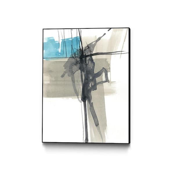 Unbranded 30 in. x 40 in. "Kinetic Grid I" by Jennifer Goldberger Framed Wall Art