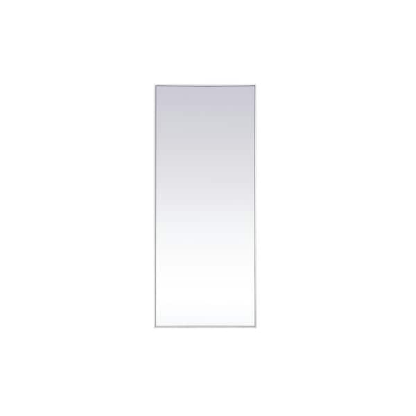 Unbranded Oversized Rectangle White Modern Mirror (72 in. H x 30 in. W)