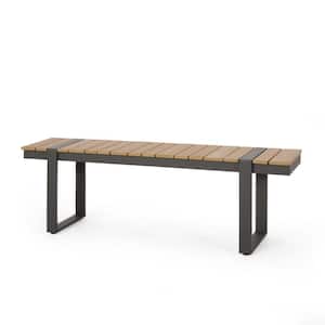 Chaves Natural and Gray Aluminum outdoor Bench