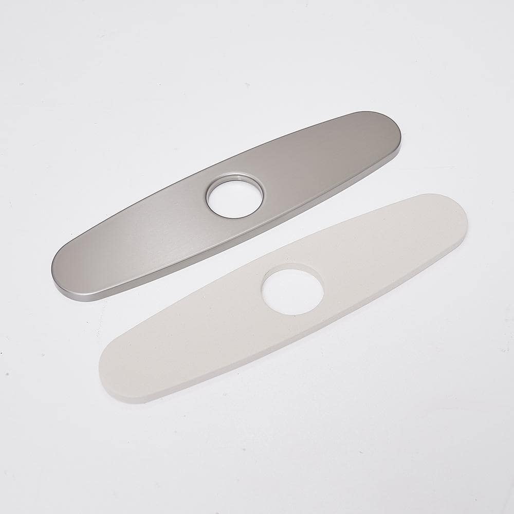 10 Inch Brushed Nickel Stainless Steel Kitchen Sink Escutcheon