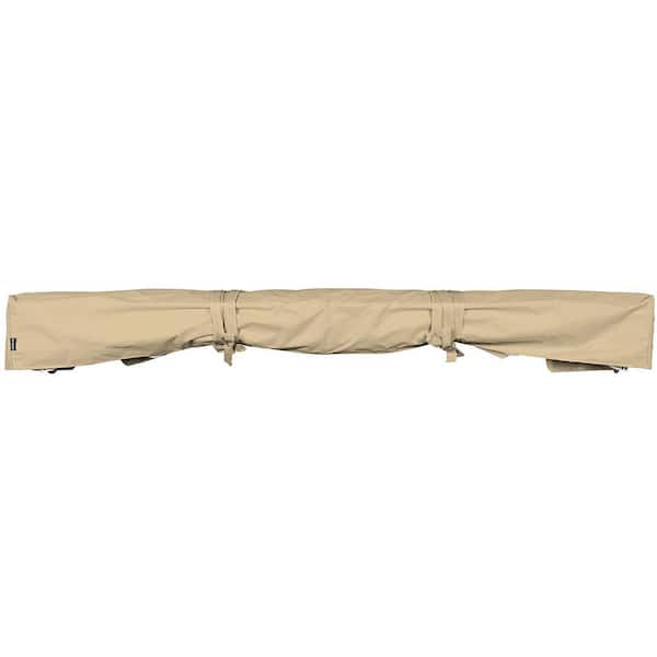 Advaning 8 ft. Protective Cover for Retractable Fixed Awnings with Heavy Duty Weather Proof Fabric in Beige