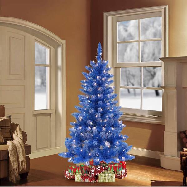 artificial blue spruce christmas tree pre lit