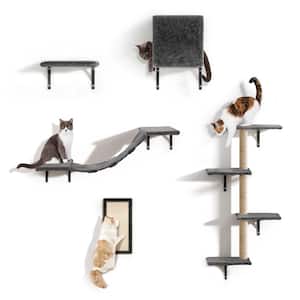 5-Piece Wall Mounted Cat Tree Shelves