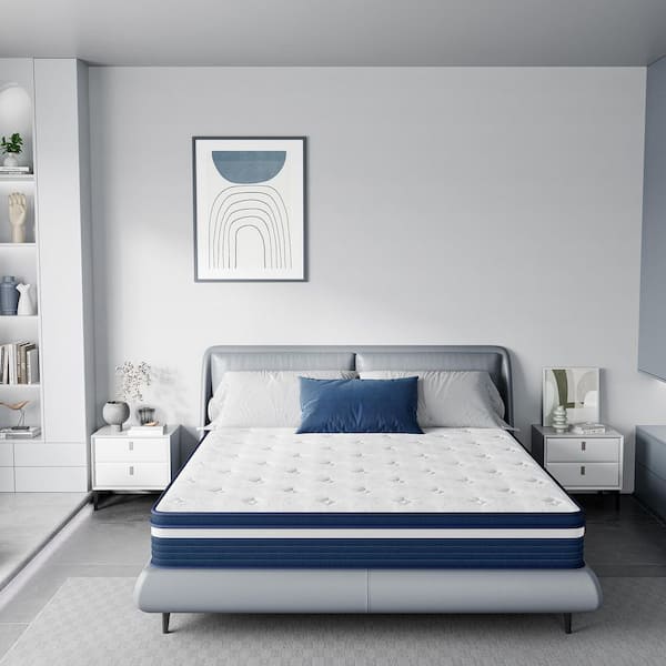 Babo Care Full Size 10 in. Medium Hybrid Memory Foam Cooling Gel Breathable Bed-in-a-box Mattress with CertiPUR-US and SGS