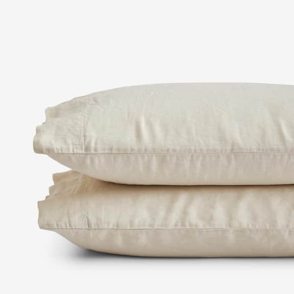 The Company Store Legends Hotel Parchment Washed Linen Standard Pillowcases (Set of 2)