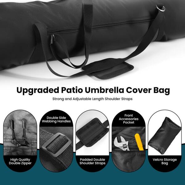 costway 10ft patio solar umbrella Costway 10FT Patio Offset Umbrella 32 Solar LED Light 360Degree Rotation  Aluminum Turquoise, Color: Turquoise, Size: 10FT, Model: AA70282LSNewA