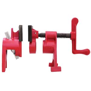 H-Style 3/4 in. Black Pipe Clamp Fixture Set