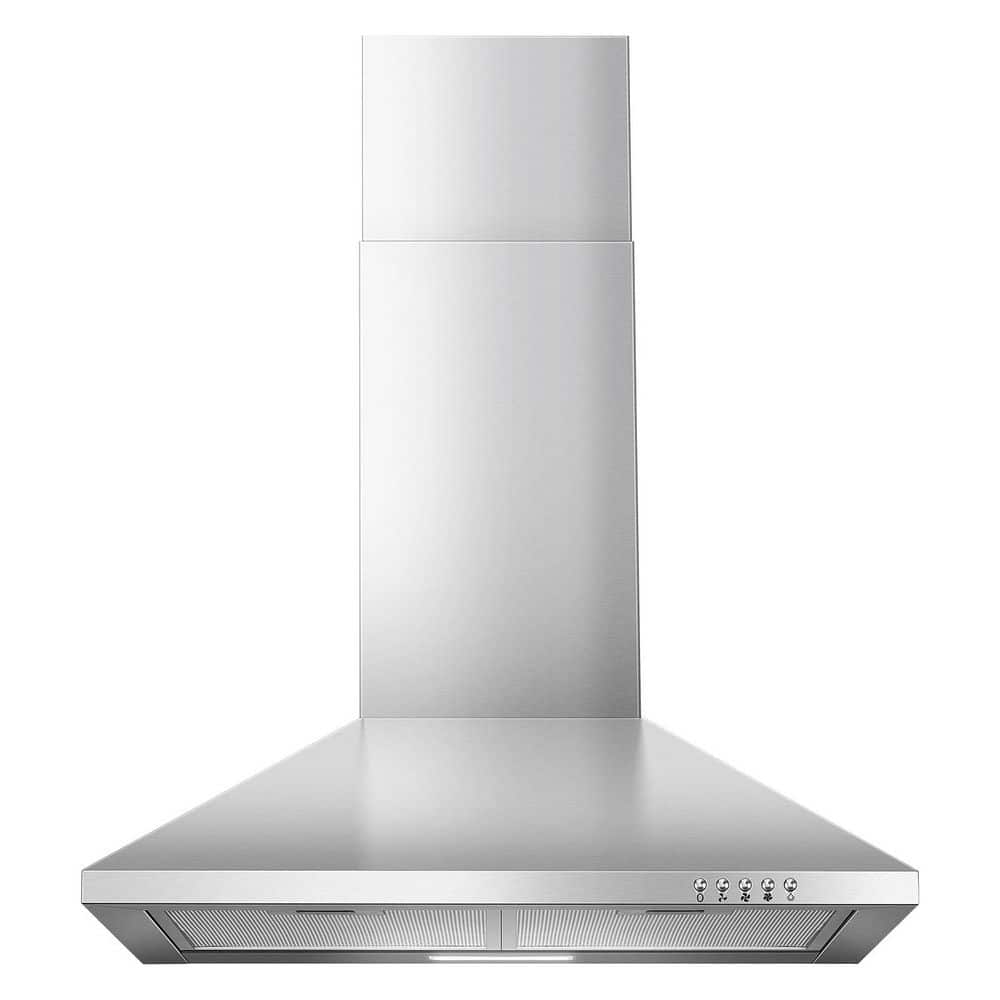24 in. 450 CFM Ducted/Ductless Convertible Wall Mount Range Hood Downdraft System in Stainless Steel price history on PriceWatchPro