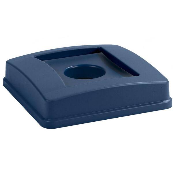 Carlisle Centurian 35 and 50 Gal. Blue Trash Can Bottle and Can Recycling Lid (4-Pack)