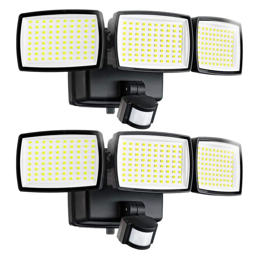60 Watt Equivalent 1500 Lumen 160° Black Billiard Light Motion Sensing Dusk to Dawn LED Outdoor (2-Pack) price history on PriceWatchPro