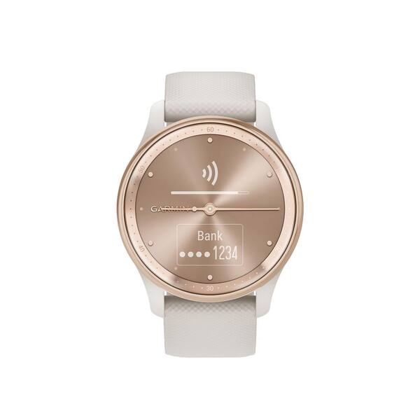 Garmin Vivomove Trand Hybrid Smartwatch with Stainless Steel Bezel