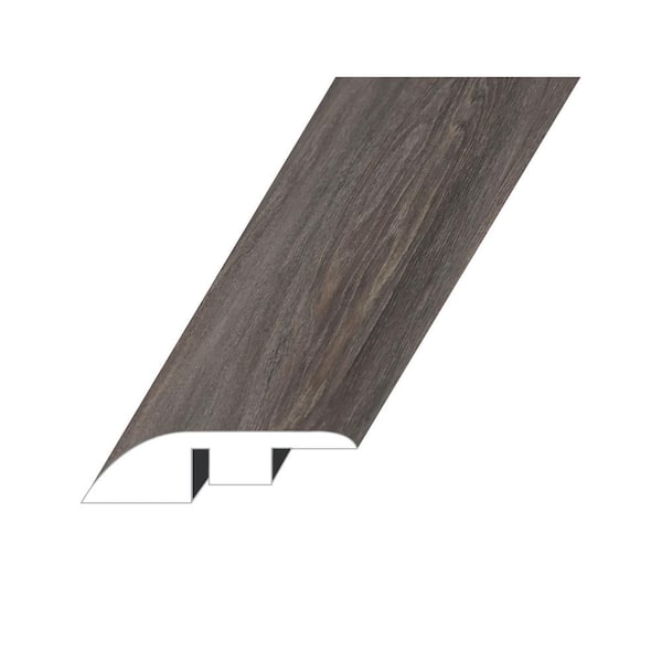 null Domaine Graphic Charcoal 0.5 in. T x 1.5 in. W x 94.5 in. L Vinyl Reducer Molding
