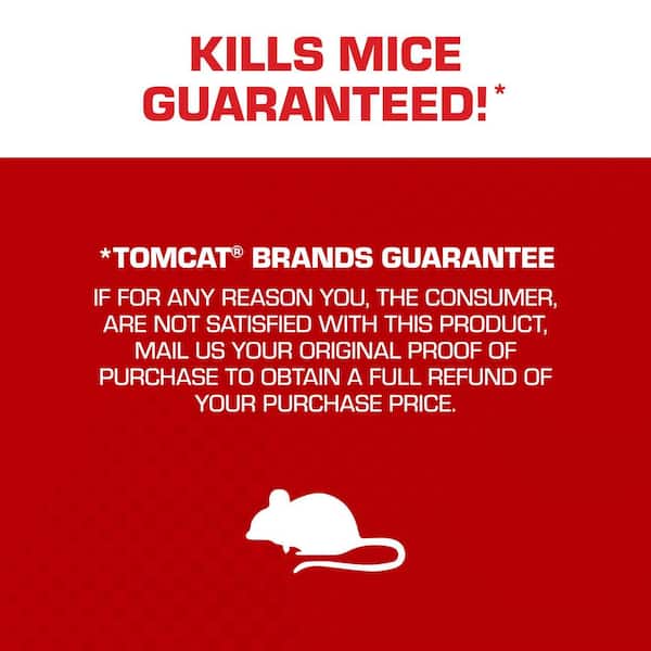 TOMCAT - Press 'N Set Mouse Trap, Plastic, Spring-Loaded Mouse Killer with Grab-Tab Pest Repellant Trap (2-Pack)