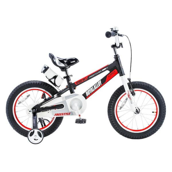 Royalbaby 16 in. Wheels Space No. 1 Kid's Bike, Boy's Bikes and Girl's Bikes, Light Weight Aluminum with Training Wheels in Black