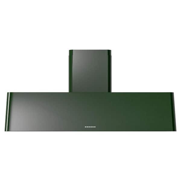 UAG60EG Nostalgie II 60 in Ducted Wall Mount Range Hood with 850 CFM, 3 Speed + Intensive, in Emerald Green