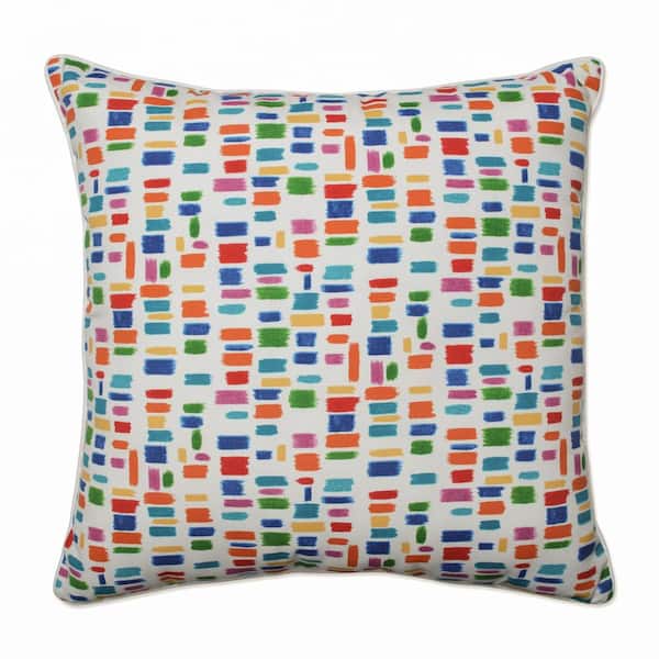 Pillow Perfect Blue Square Outdoor Square Throw Pillow