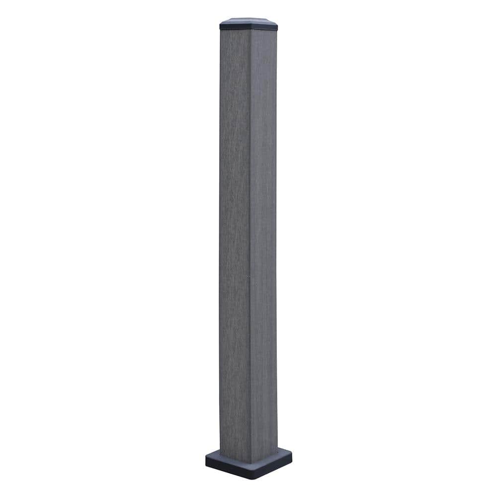 UltraShield 3.7 in. x 3.7 in. x 3.5 ft. Westminster Gray Composite Hemispheres 3.5 ft. Post Kit price history on PriceWatchPro