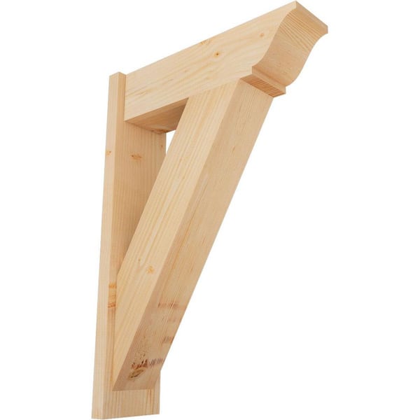 Ekena Millwork 8 in. x 36 in. x 24 in. Douglas Fir Traditional Smooth Outlooker