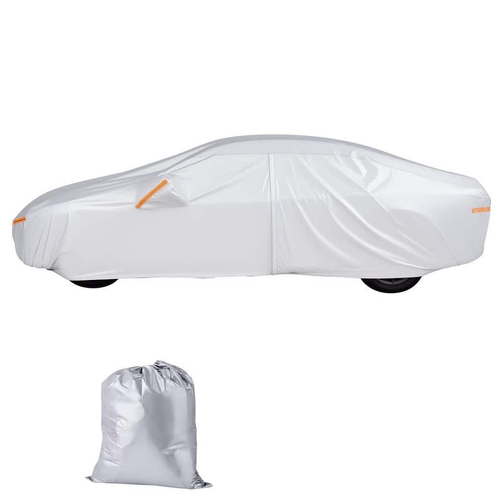 Waterproof Car Cover for Dodge Challenger, Custom Fit, All-Weather Protection with Door Zipper, Silver, 2025 Update price history on PriceWatchPro