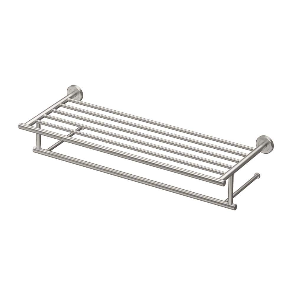 Latitude II 24-Inch Satin Nickel Wall Mounted Towel Rack