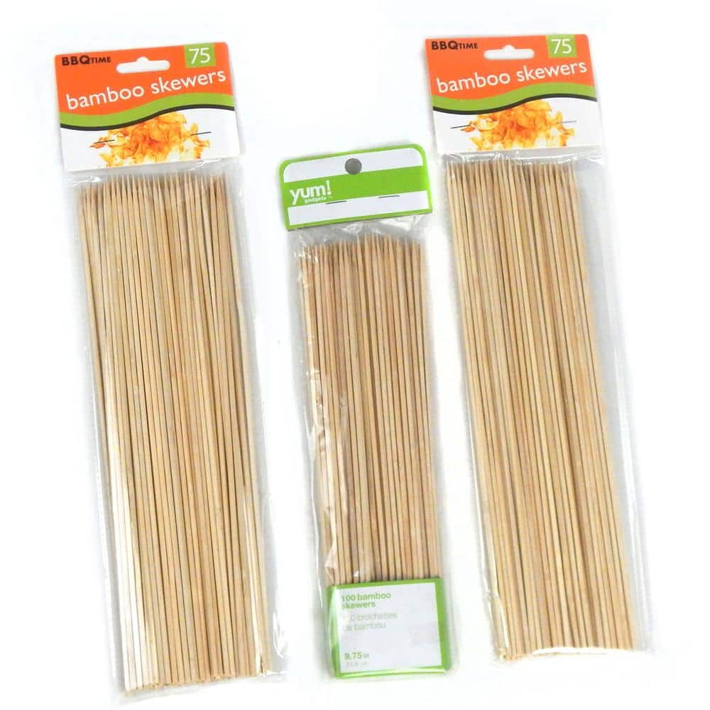  Barbecue Bamboo 250 Kabob Skewer Set With Recipes