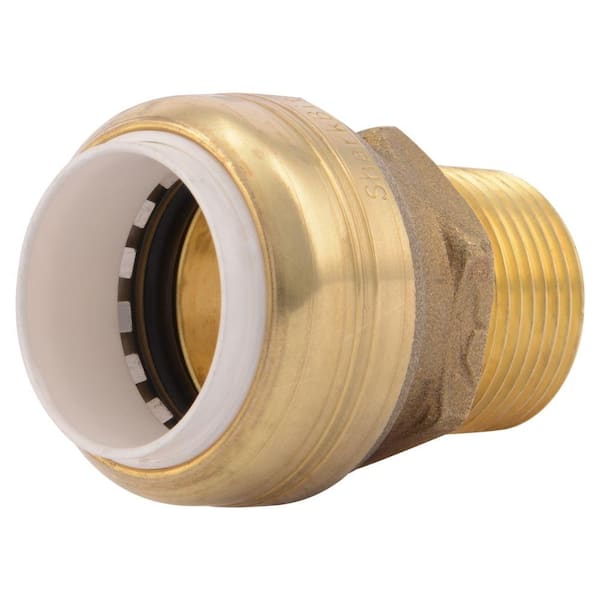 SharkBite 3/4 in. Push-to-Connect PVC IPS x 3/4 in. MIP Brass Adapter Fitting
