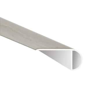 Piedmont Whitmore White 0.75 in. T x 2.33 in. W x 94 in. L Luxury Vinyl Overlapping Stair Nose Molding