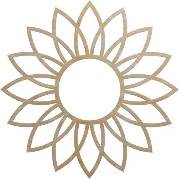 Ekena Millwork 0.375 in. x 38 in. x 38 in. Wood Medallion Moulding