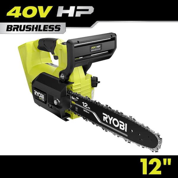 RYOBI - RYOBIチェーンソー RYOBI 40V HP Brushless 12 in. Top Handle Battery Chainsaw