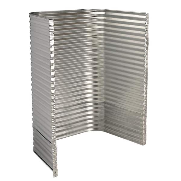 50 in. W x 36 in. D x 72 in. H Galvanized Steel Egress Window Well