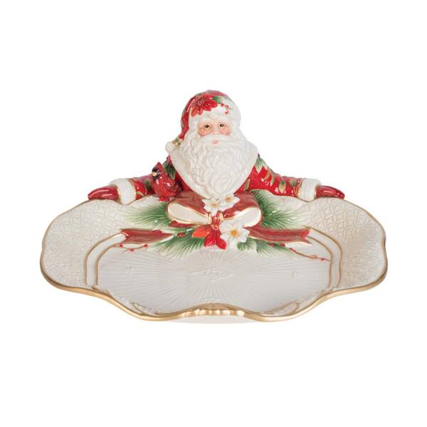 FITZ and FLOYD 13 in. Cardinal Christmas Serving Platter