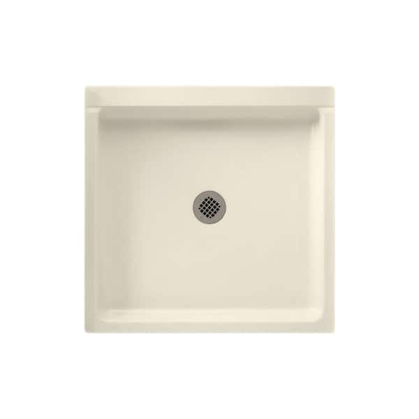 Swan 32 in. x 32 in. Solid Surface Single Threshold Shower Pan in Bone