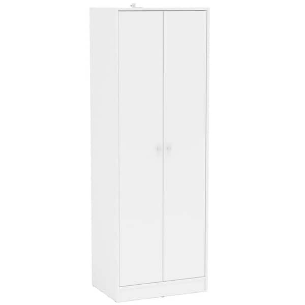Cambridge White Wardrobe with 2 Doors 402001730001 - The Home Depot