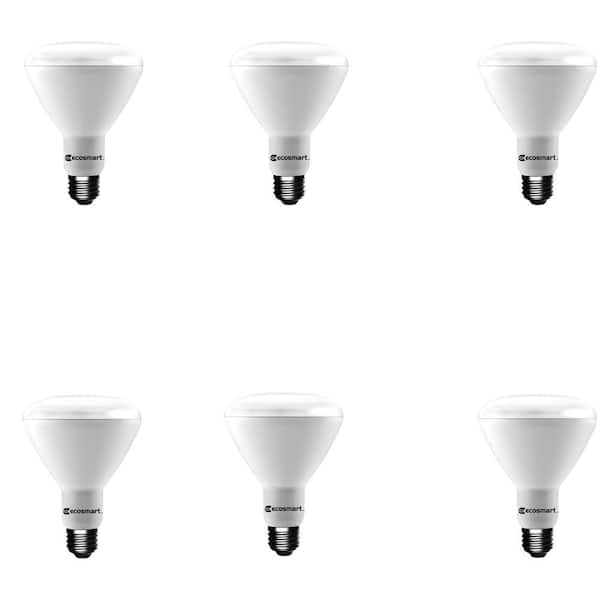 Photo 1 of 65-Watt Equivalent BR30 Dimmable Energy Star LED Light Bulb Soft White (6-Pack)