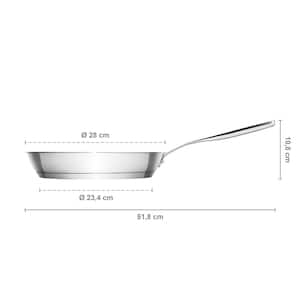 11 in. All Stainless Steel Pure Frying Pan