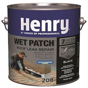 208 Wet Patch Black Roof Leak Repair Sealant 0.90 gal.