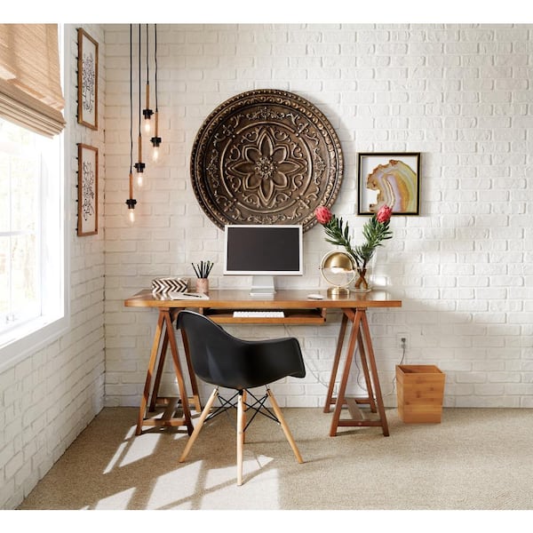 Simpli Home Dylan Solid Wood Industrial 60 in. Wide Writing Office Desk in Black