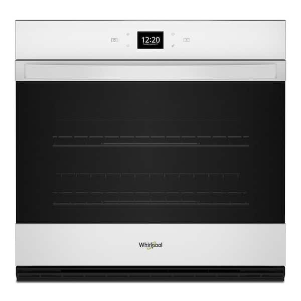 Whirlpool 30 in. Single Electric Wall Oven with Convection and Self-Cleaning in White