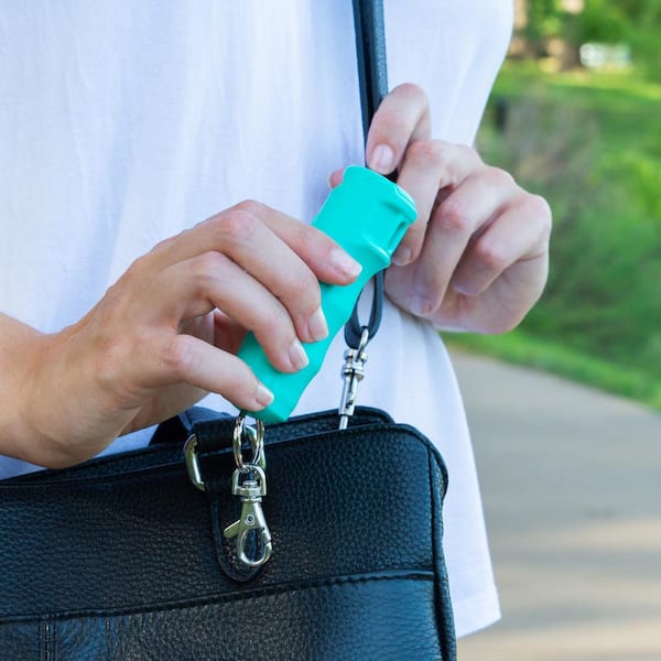 SABRE Pepper Spray Keychain with Quick Release Key Ring in Mint Green  HC-14-MT-02 - The Home Depot