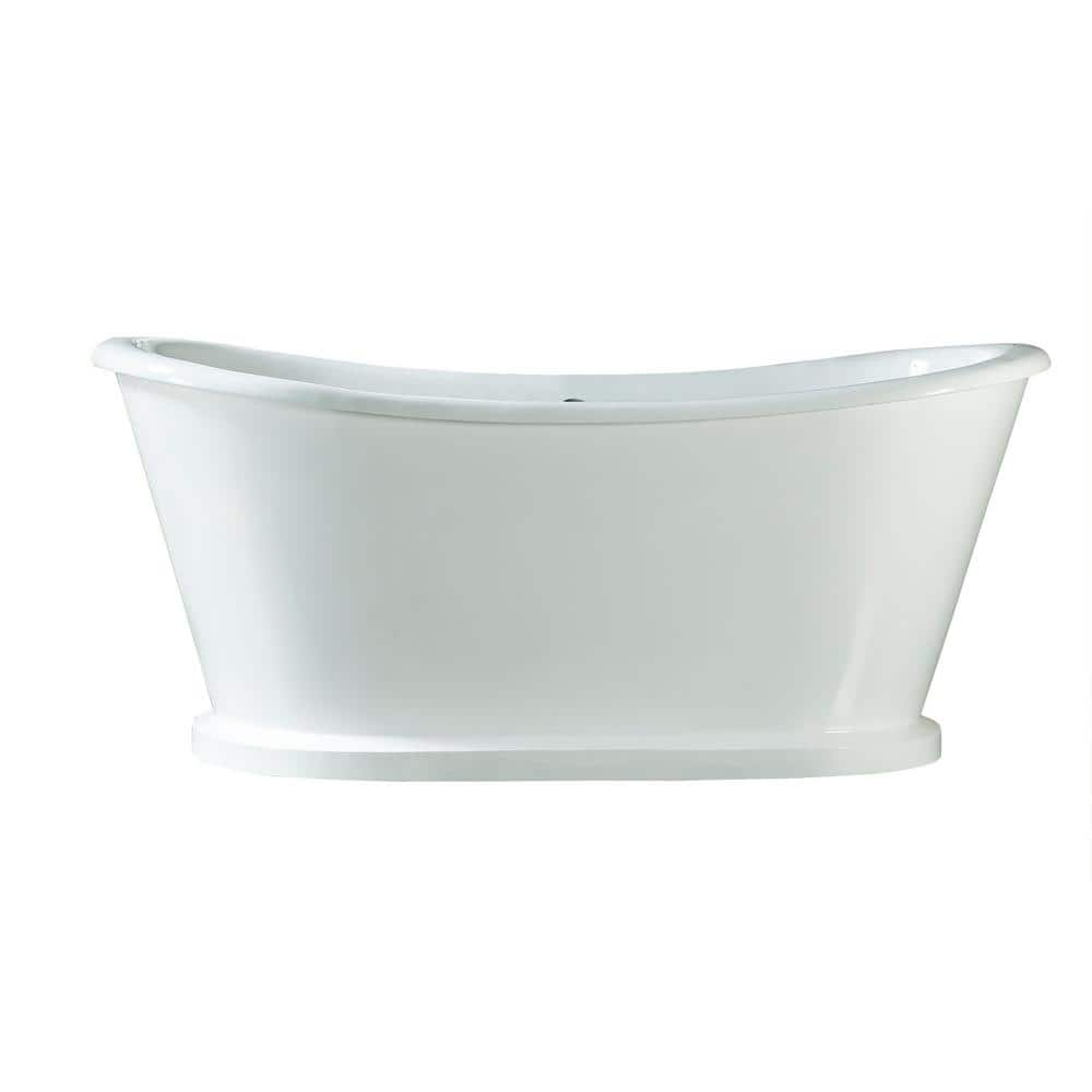 Barclay Products Raynor 66 in. Cast Iron Flatbottom Non-Whirlpool ...