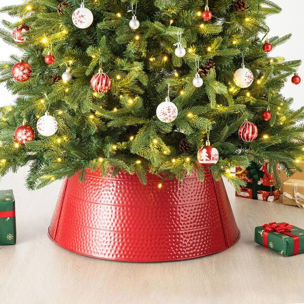 Glitzhome cheapest Painted Gold Metal Tree Collar Christmas Tree Skirt Decortions 22” D