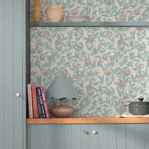 William Morris At Home Bird and Pomegranate Duck Egg Wallpaper