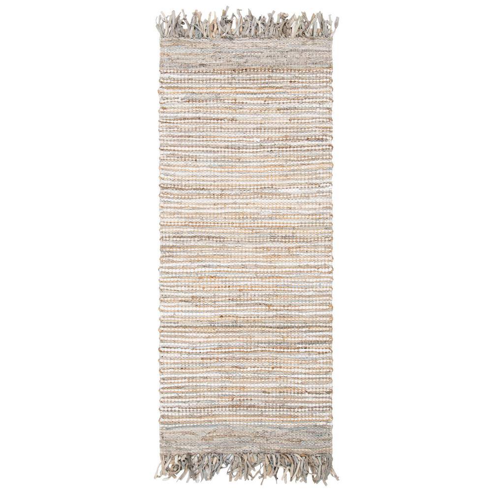 Vintage Leather Beige/Multi 2 ft. x 9 ft. Striped Runner Rug price history on PriceWatchPro