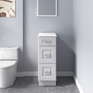 Rockport 12 in. W x 21 in. D x 34.5 in. H Ready to Assemble Bath Vanity Cabinet without Top in Raised Panel Dove