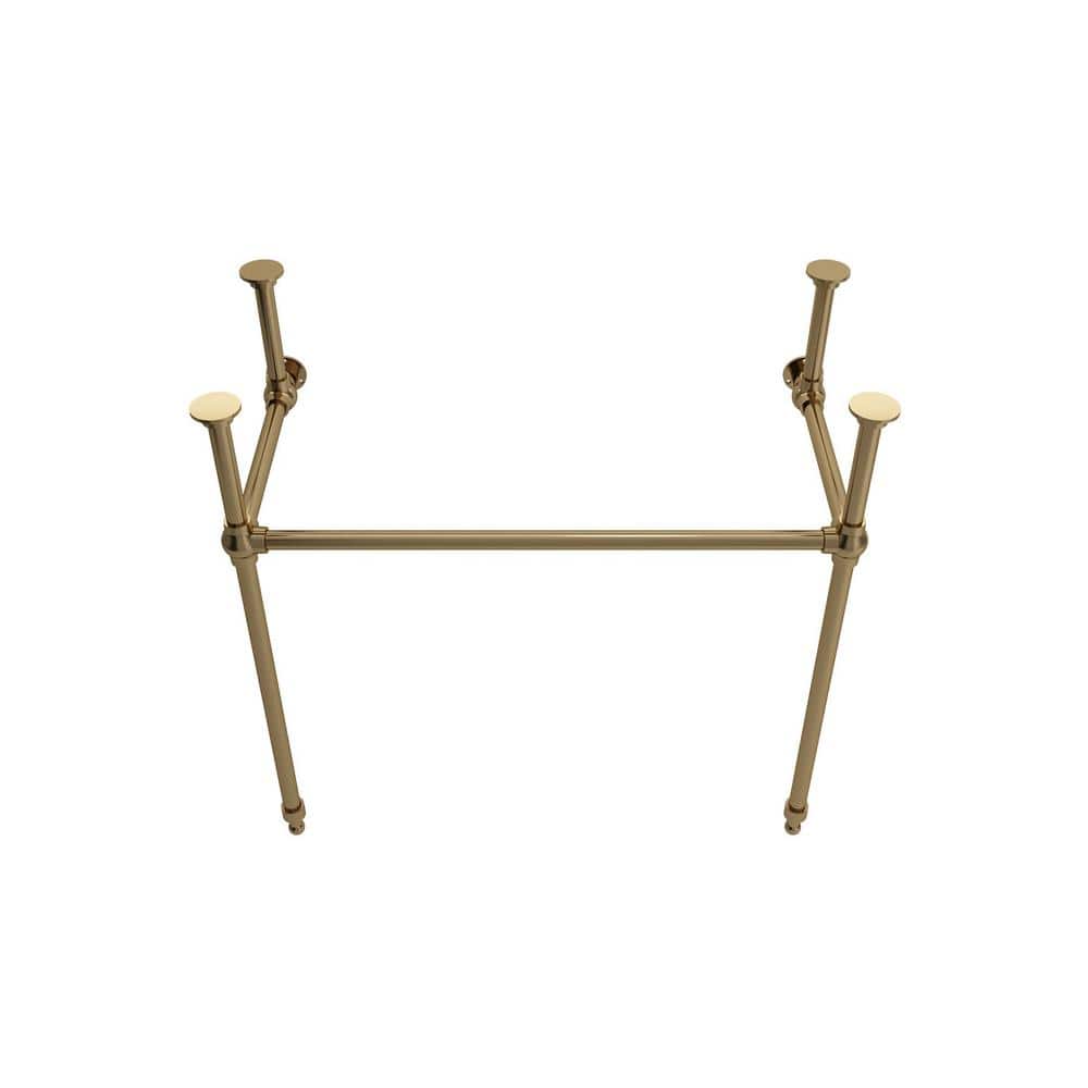 Edwardian Brushed Brass Console Sink Legs