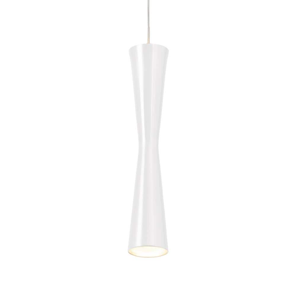Robson 12.25" White Glass LED Pendant Light