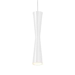 Robson 12 in. 1 Light 14-Watt White Integrated LED Pendant Light